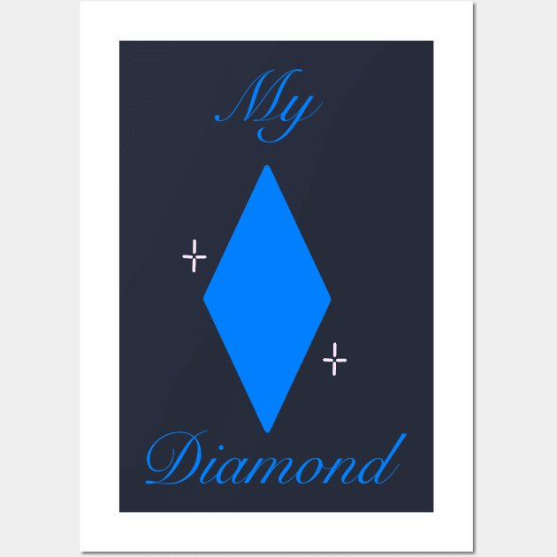 My Diamond: Blue Wall Art by Starkisser